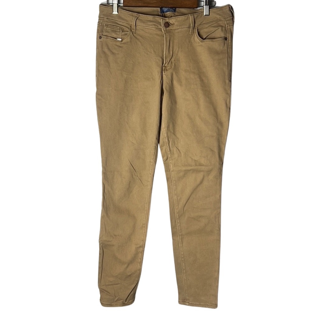 Old Navy Rockstar Mid-Rise Skinny Jeans in Crème Caramel